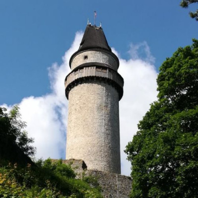 Zamek Štramberk z wieżą widokową Trúba – Štramberk